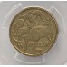 AUSTRALIA 2000 . ONE 1 DOLLAR COIN . ERROR . MULE . STRUCK ON TEN 10 CENTS